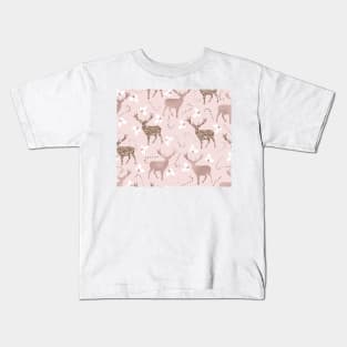 Blushing reindeer Kids T-Shirt